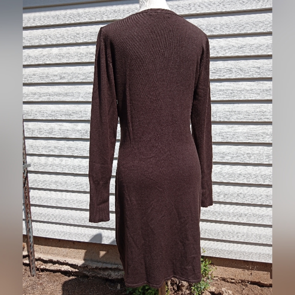 BCBG MaxAzria Brown Sweater Dress - Picture 3 of 7